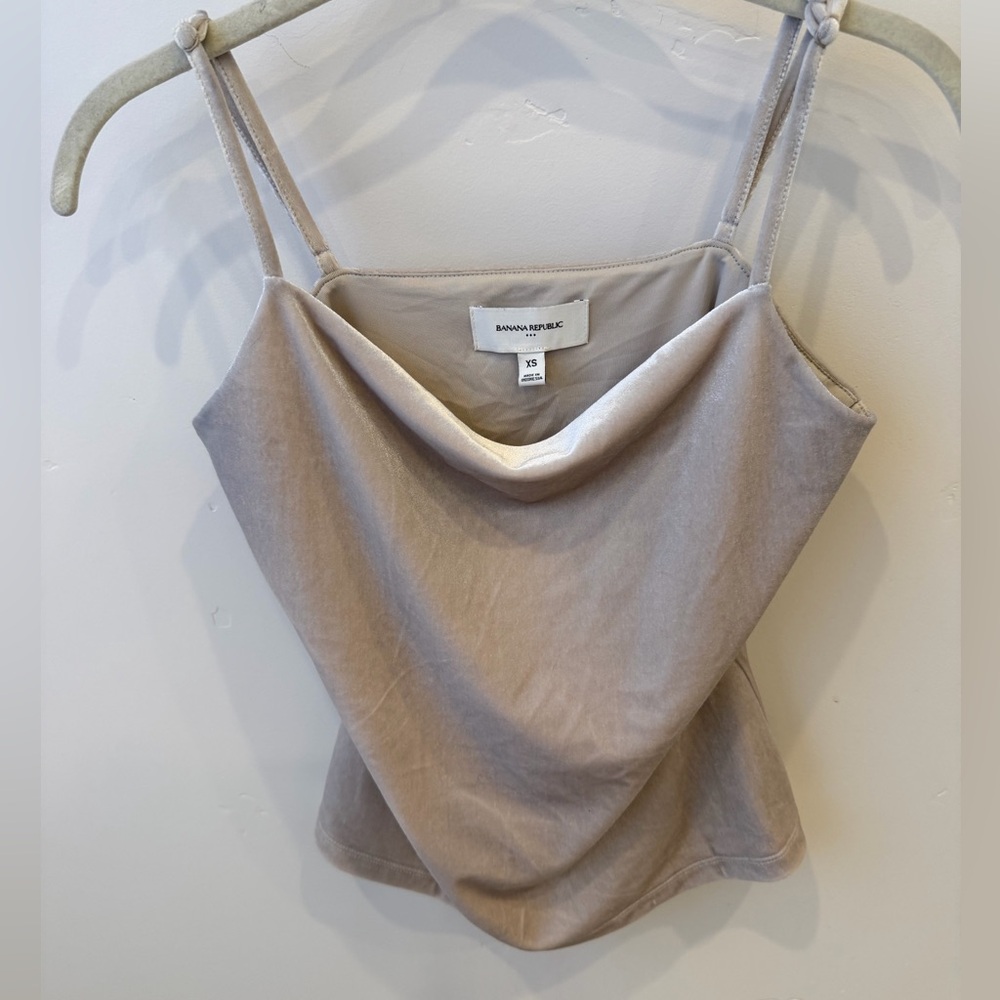 Banana Republic Taupe Cowl Neck Camisole